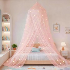 Bed Canopy for Girls Mosquito Net, Princess Bed Canopy for Girls Room Decor -...