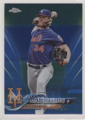 2018 Topps Chrome Blue Refractor 39/150 Noah Syndergaard #99 0f8