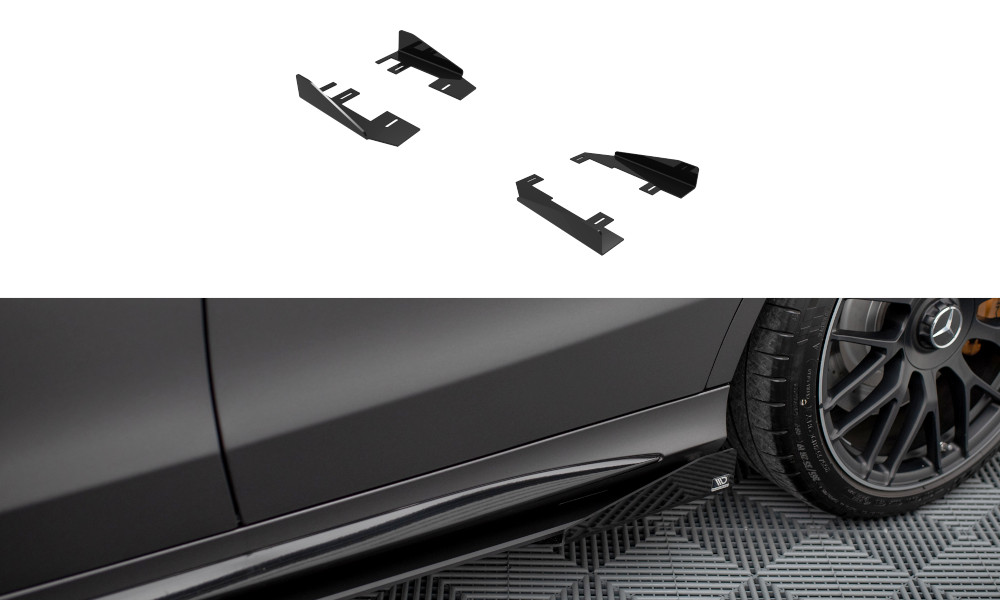 Flaps latéraux Maxton Mercedes C63 W205 pour corriger le manque d'agressivité latérale