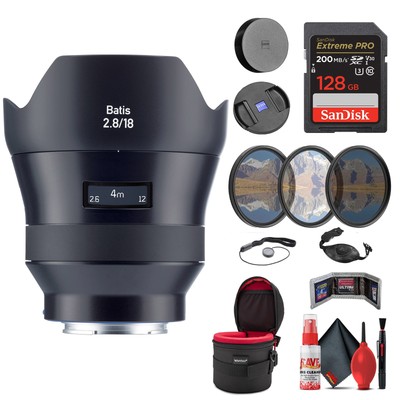 Zeiss Batis 18mm f/2.8 Lens for Sony E Mount (2136-691) + Advanced Kit