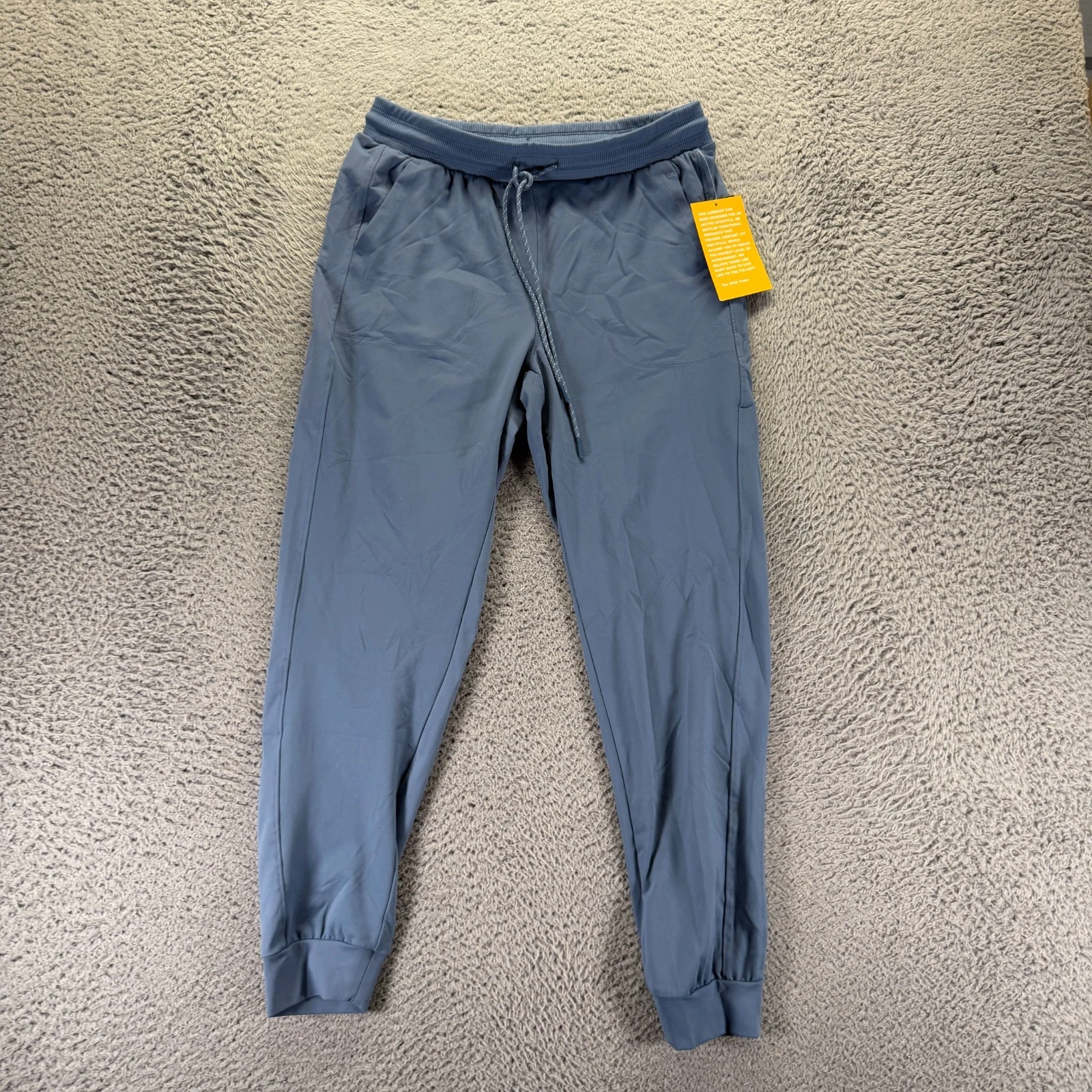 Avia Pant Girls S(4-6) Blue Polyester Jogger Tapered Leg Running Workout Stretch