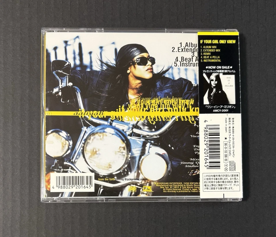 Aaliyah If Your Girl Only Knew 1996 1st Japan Issue Maxi-Single CD OBI Timbaland Foto 2 de 4