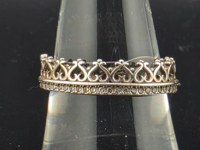 Prinzessin Krone Sterlingsilber Ehering Ringgröße 8