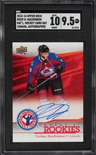 2013 Upper Deck National Hockey Card Day Nathan Mackinnon ROOKIE AUTO SGC 9.5. rookie card picture