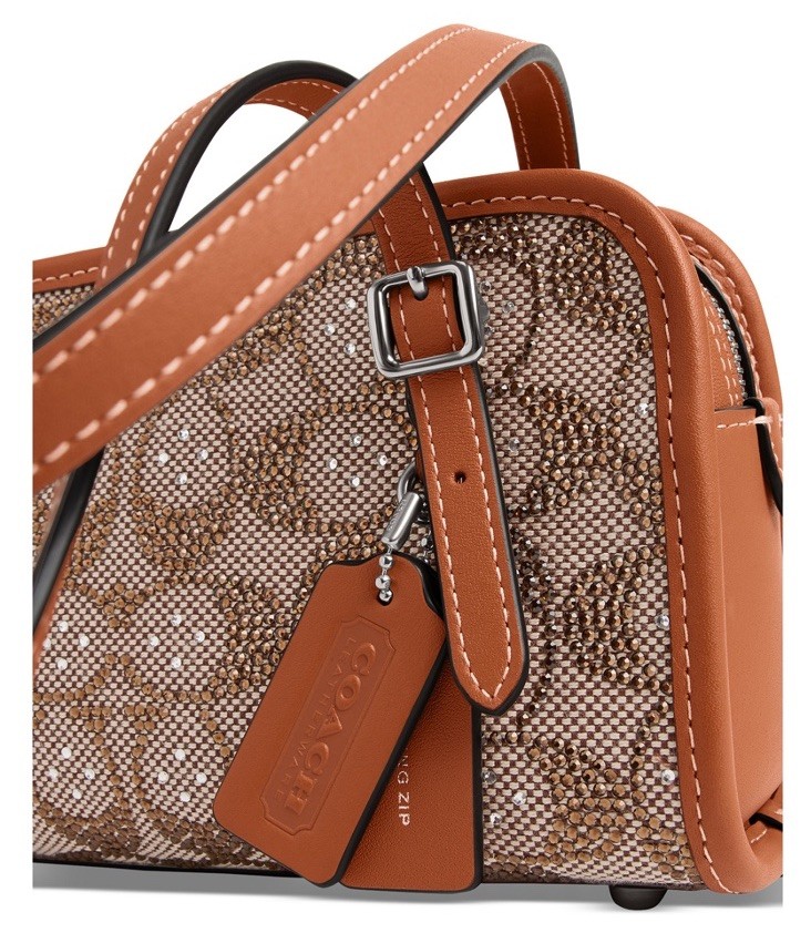 ❤️Coach Crystals Swing Zip 20 silver/burnish Shoulder Bag | eBay
