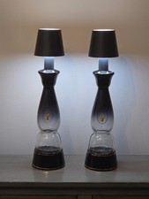 2 Clase Azul Gold Tequila Bottle Touch Wireless Lamps Multi-color 3 white modes