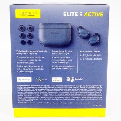 Jabra Elite 8 Active True Wireless Earbuds Noise-cancelling Navy
