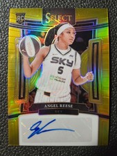 2024 Panini Select WNBA ANGEL REESE ROOKIE GOLD PRIZM AUTO RC #d 5/10 * JERSEY#