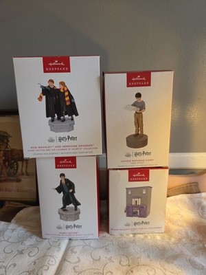 Harry Potter Bundle Of 4 Ornaments Hallmark 
