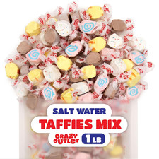 Salt Water Taffy Candy Mix - 1 Pound Bag - Assorted Chewy Candy Individually Wra