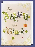 GrußKarten Mit Umschlag Din A4, Zum Abschied Viel GlüCk,