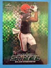 2023 Leaf Trinity Vanadium Steel Green #S-9 Bijan Robinson (RC) 5/5