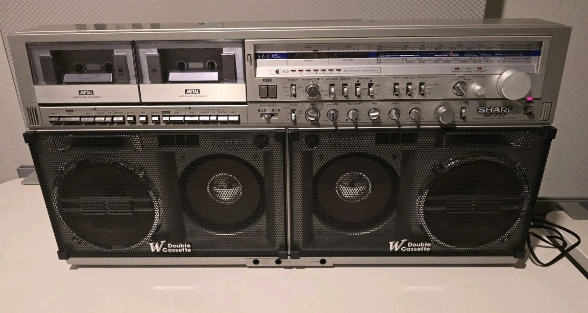 Sharp GF-777 Vintage Boombox Stereo Cassette Ghettoblaster | eBay