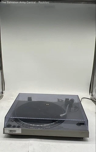 Technics SL-1800 Silver Black Wired Direct Drive Record Player Turntable