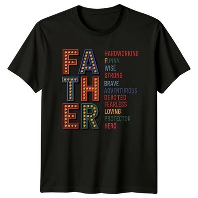 Vater fleißig lustig weise starke Herren T-Shirt Held Papa Vater Vatertag