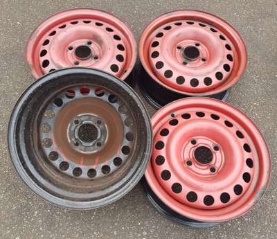 4 x Stahlfelgen Opel Vectra ,Calibra ,Corsa,Astra Tigra 5,5x14 4x100 ET49 #29383