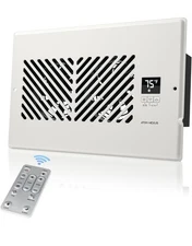 Energy-Efficient 6" x 10" Smart Register Booster Fan with Thermostat Control