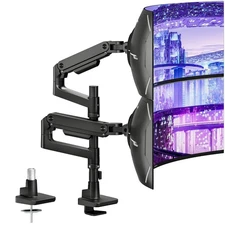 ARES WING Dual Monitor Arm Desk Mount for 17-49 Inch Ultrawide Monitors, Heav...