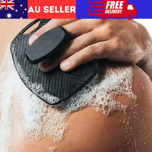 Silicone Body Scrubber Shower Exfoliating Scrub Sponge Bath Washing Massage Tool - Picture 1 of 8
