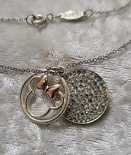 DISNEY Minnie Mouse FOREVER MINNIE Fine Silver Plated Necklace