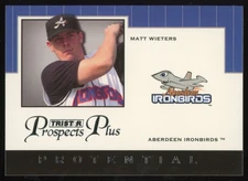 2007 Tristar Prospects Plus Protential Matt Wieters Aberdeen IronBirds #PT-MW