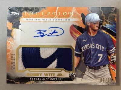 2023 Topps Inception  Autograph Patch /10 Bobby Witt Jr. #IAP-BW 