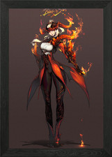 Poster arte da parete con cornice lama e anima quadro stampa su tela