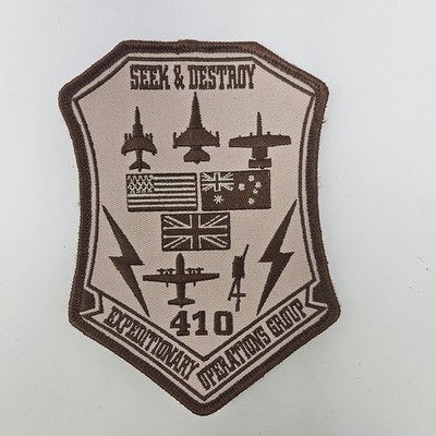 Rare! EXPEDITIONARY OPERATIONS GROUP Seek & Destroy 410 Patch US, UK, Australia