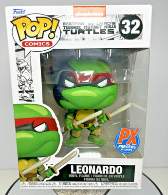 Funko Pop! Comics- Teenage Mutant Ninja Turtles Leonardo #32 (PX Previews) 