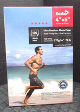 100 Sheets Koala Ultra Premium Glossy Photo Paper 4X6 270g 72lb Inkjet Epson HP
