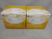 Commercial Electric White Baffle Trim 5" Recessed Kit (2 Pack) Model K2 280 927