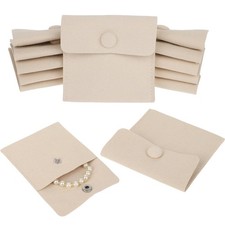 Travel Jewelry Bags, 12Pcs Microfiber Jewelry Bags Mini Portable Jewelry Pouc...