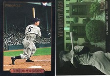Joe DiMaggio Lot of 2 1993 Score Pinnacle/ 2000 Upper Deck Monument Park
