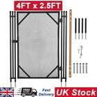 4 FT x 2.5 FT/1.2M x 0.8M Pool Fence Gate Heavy Duty Pool Safety Fence Gate Kit