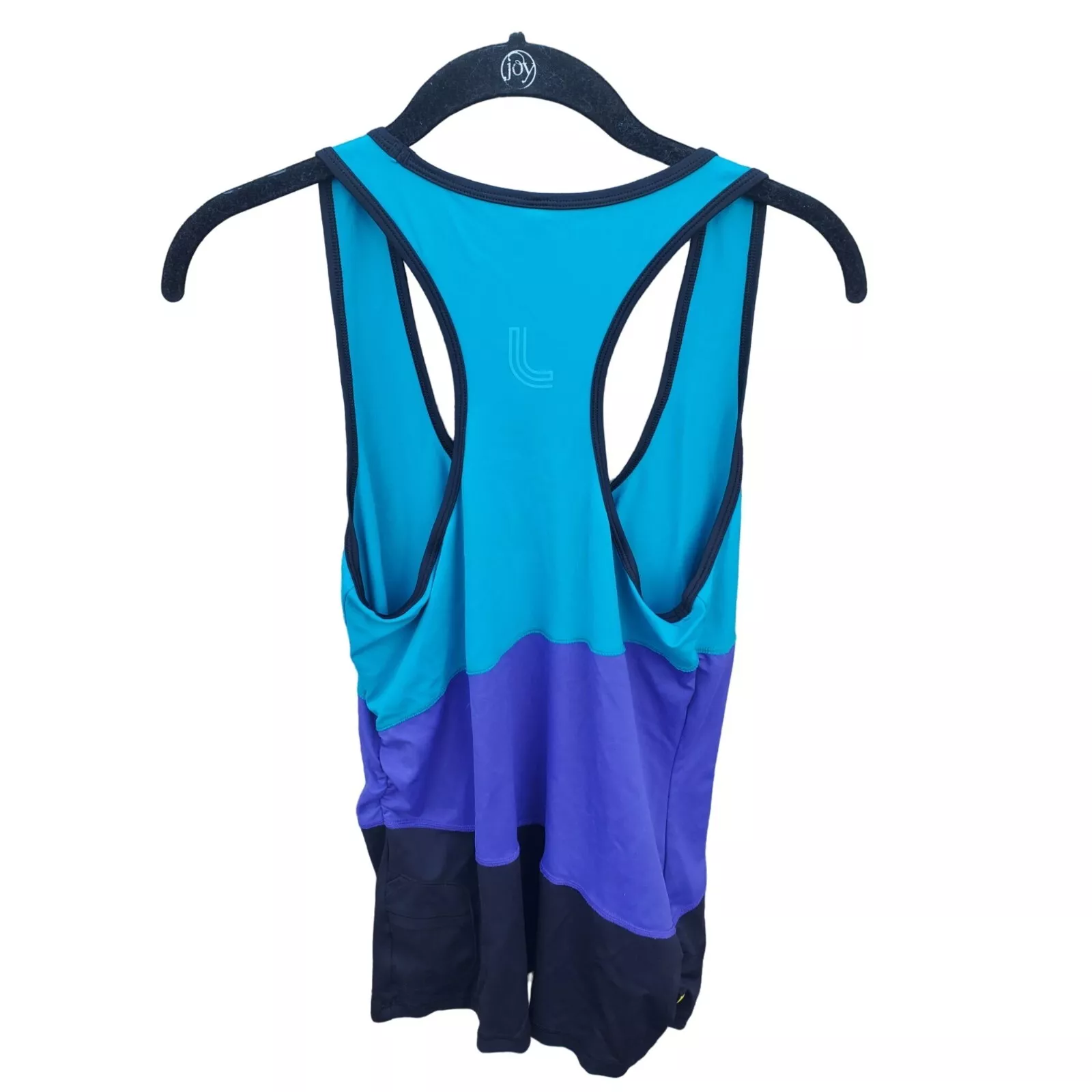 lole racer back color block sleeveless workout yoga tank-top