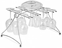 Large Folding Decanter Wine Glass Dryer Rack Drying Glasses Folds Flat Travel Large Folding Decanter Wine Glass Dryer Rack Drying Glasses Folds Flat Travel