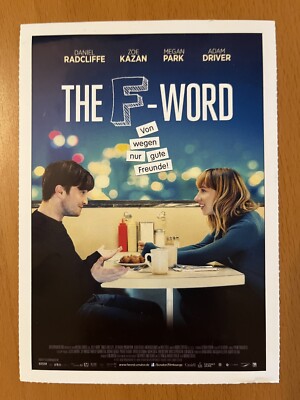 The F-Word - Filmkarte Filmplakatkarte Cinema - Daniel Radcliffe Zoe Kazan Dowse