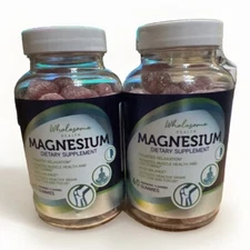 Wholesome Health •Magnesium Dietary Gummies /60-Count (Exp. 07/2026) 2 Pack