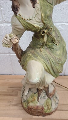 Rare 1964 Azzolin Brothers Capodimonte Mid Century Lamp Part Rare 1964 Azzolin Brothers Capodimonte Mid Century Lamp Part