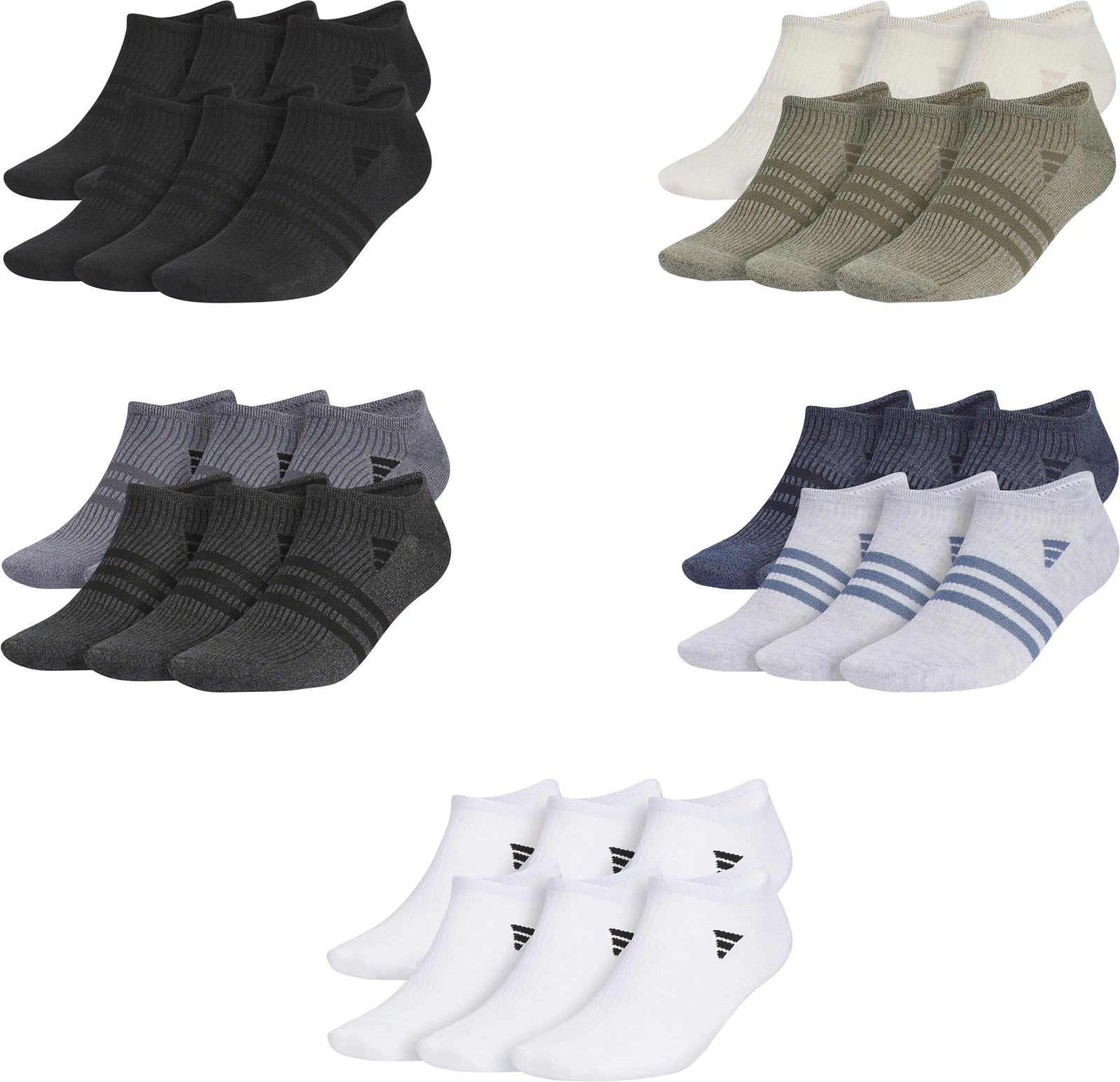 adidas Men's Superlite 3.0 No-Show Socks (6 Pairs)