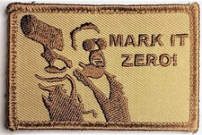 Big Lebowski Mark It Zero Goodman Tan Brown Tactical Embroidered Patch Desert