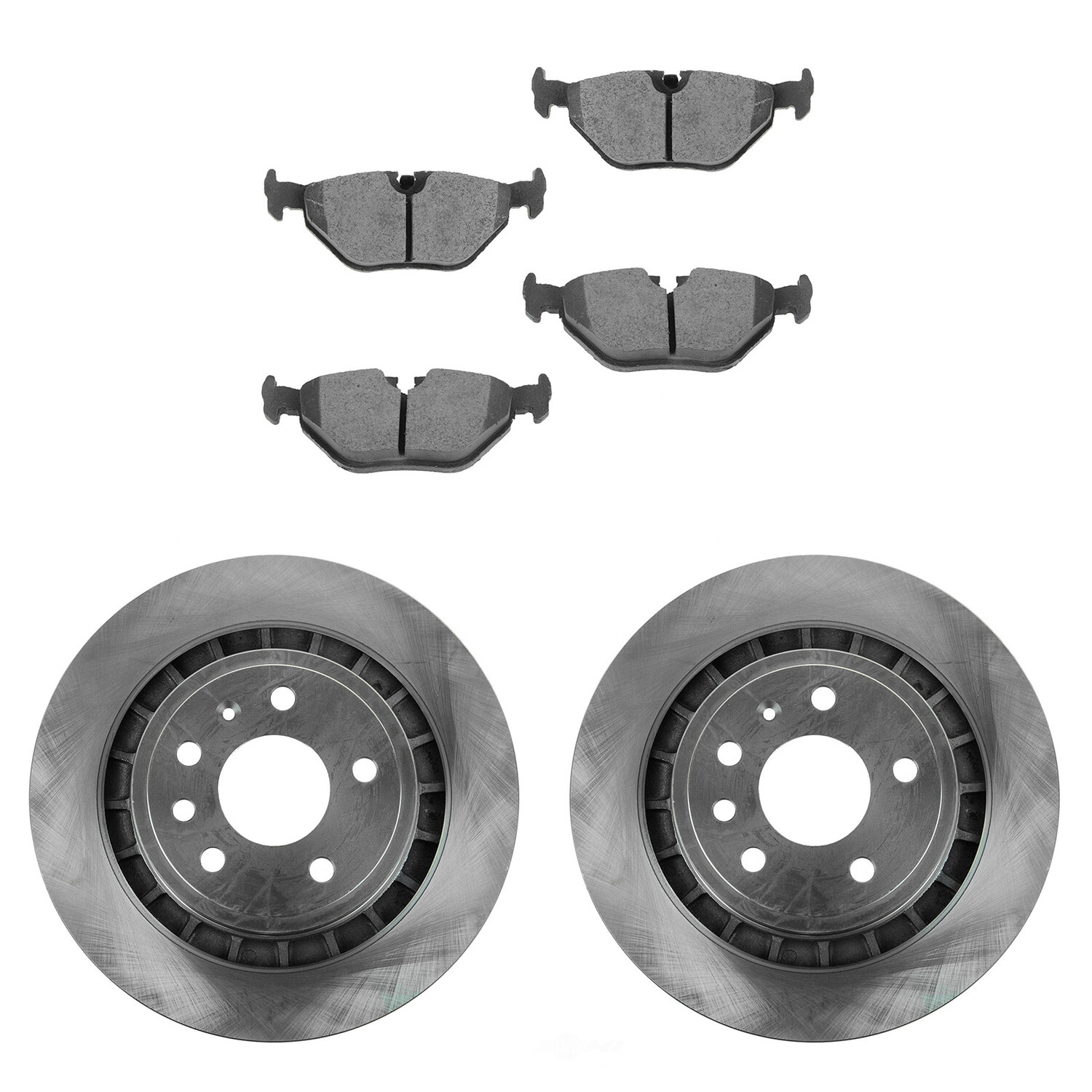 Disc+Brake+KitCeramic+Brake+Pad+and+Rotor+Kit+TRQ+BKA11284+fits+2002