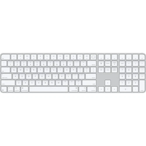 New Apple Magic Keyboard with Touch ID and Numeric Keypad (USB-C, White Keys)