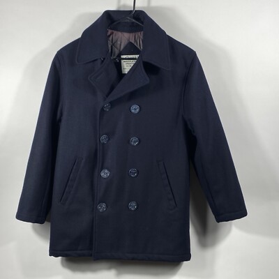Catalina Regulation Wool Pea Coat Navy Blue Sz S RN: 54163  EUC