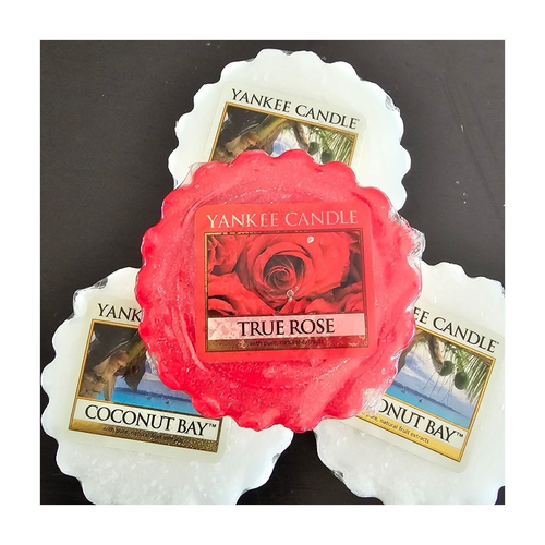 YANKEE CANDLE Lot - Tart Melts x 6 clean cotton /coconut bay /true rose wax melt - Picture 8 of 8