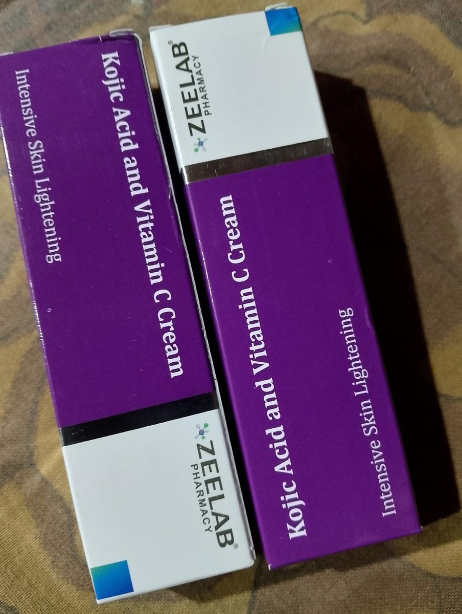 Mi SPICARE VSPIC C Cream 50ml✖️2 5 X Zeelab Kojic Acid 2% and Vitamin C Cream (20g Tube