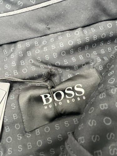 NWT Hugo Boss Men Pants Cotton Velvet Slim-Fit Tuxedo Trousers Size 30 - Picture 12 of 16