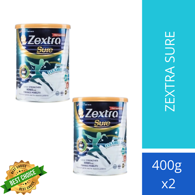 Zextra Sure 400g 2個セット 2 X Zextra Sure Milk Powder 400g Knee Back Pain Strengthen