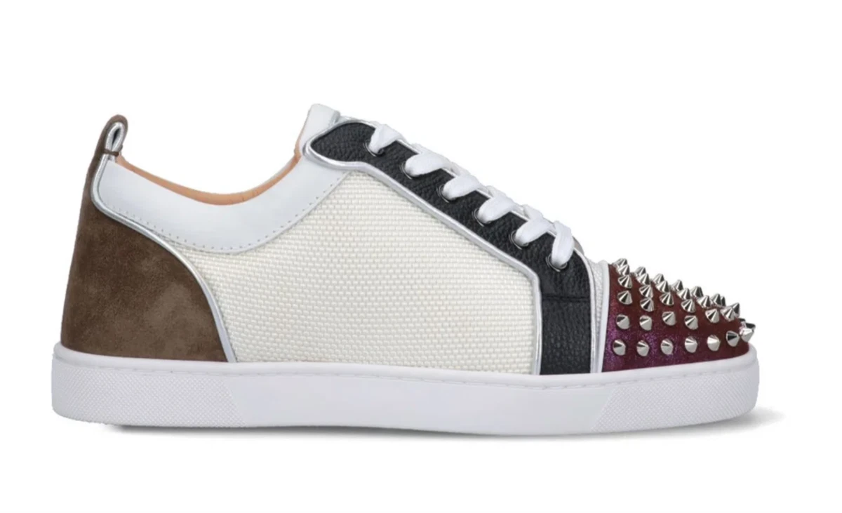 Christian Louboutin Men's Louis Junior Spikes Orlato Low-Top