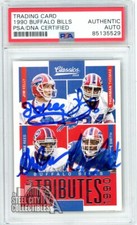 Jim Kelly/Reed/Thomas/Smith Bills 2016 Classics Silver Autograph Card #9 PSA/DNA